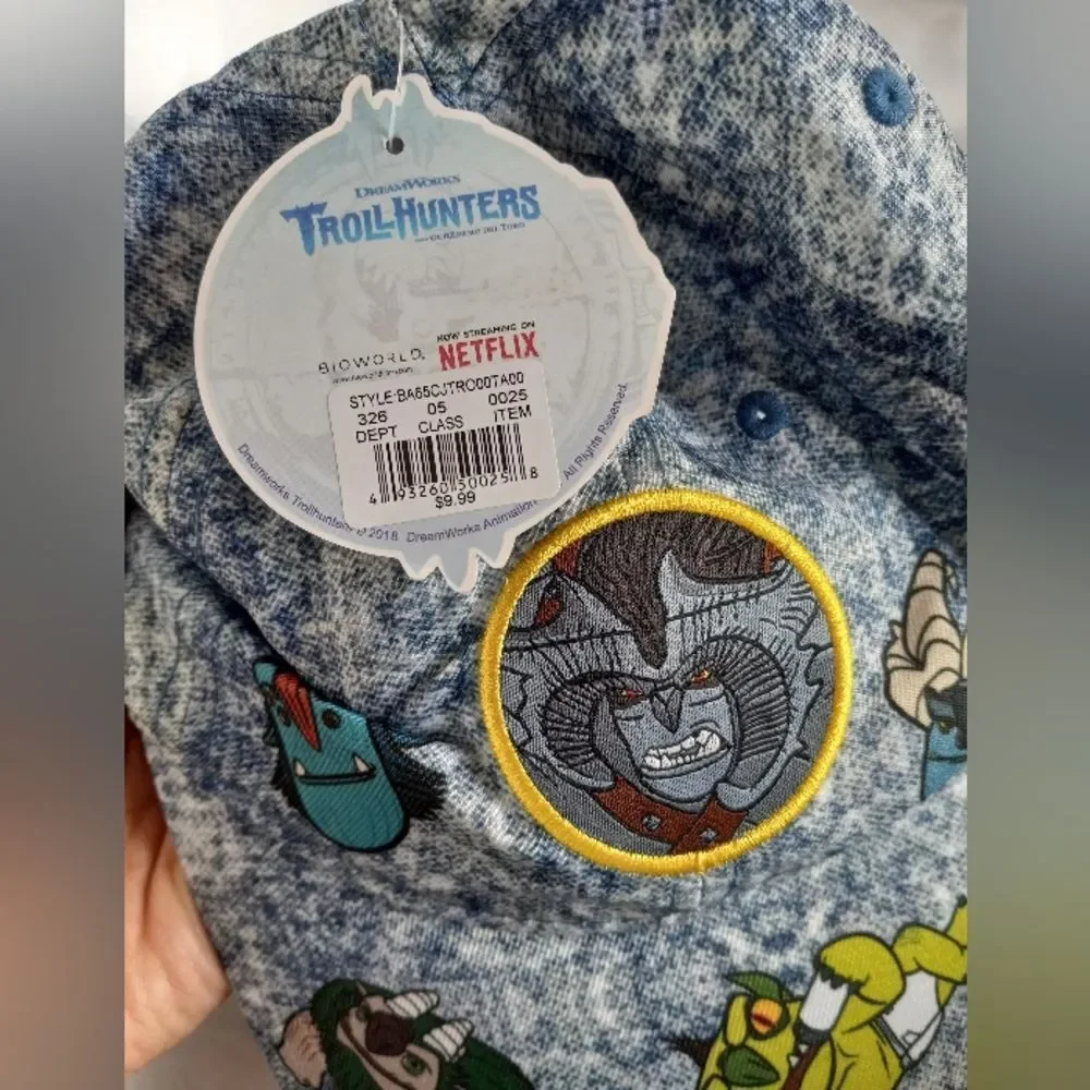 Kid's 2018 Dreamworks Trollhunter Adjustable Baseball Hat Cap.